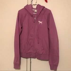 purple jacket with hood PINK / victoria’s secret